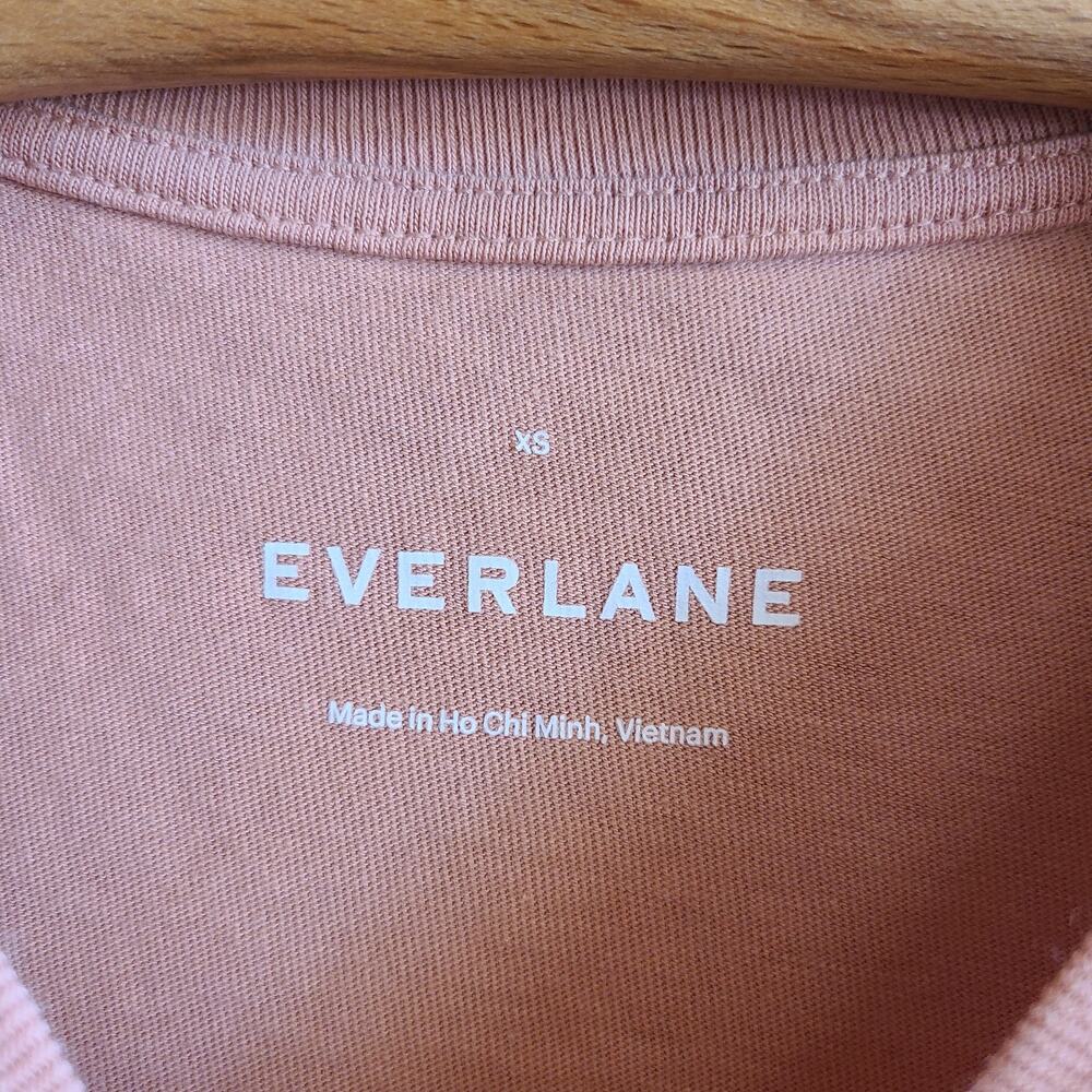 Everlane Weekend Tee Shirt Dress Cameo Pink Mini XS Preppy Summer Skater Boxy - Picture 4 of 4
